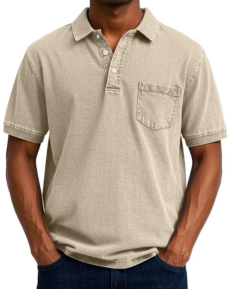 Retro Herren Polo-Shirt