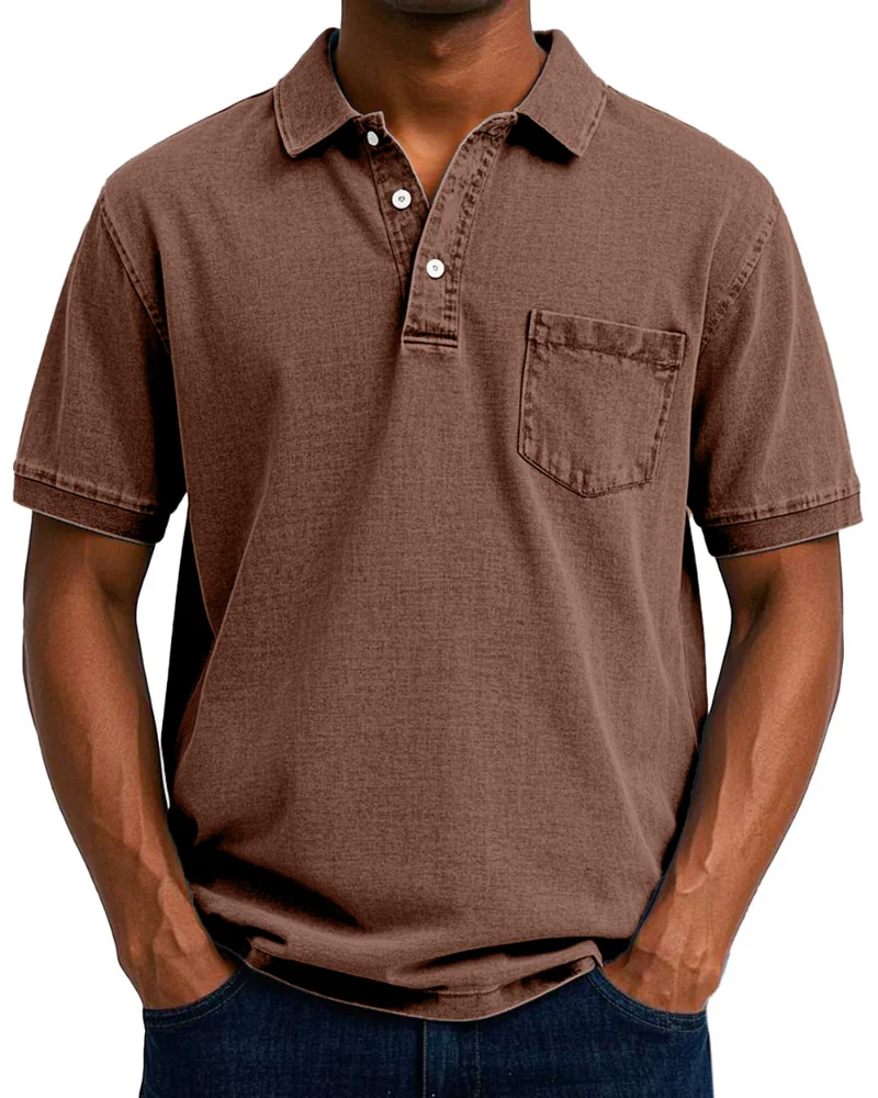 Retro Herren Polo-Shirt