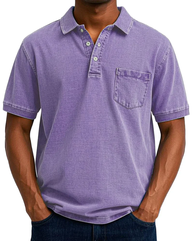 Retro Herren Polo-Shirt