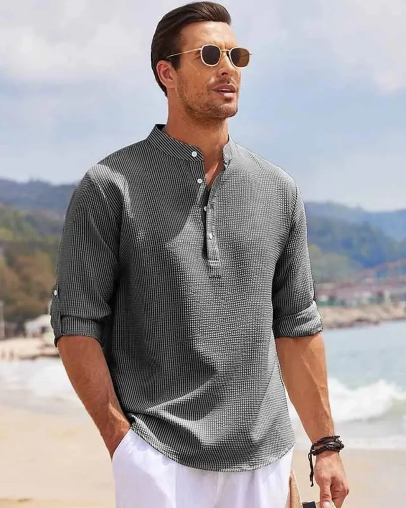 Langärmliges Poloshirt