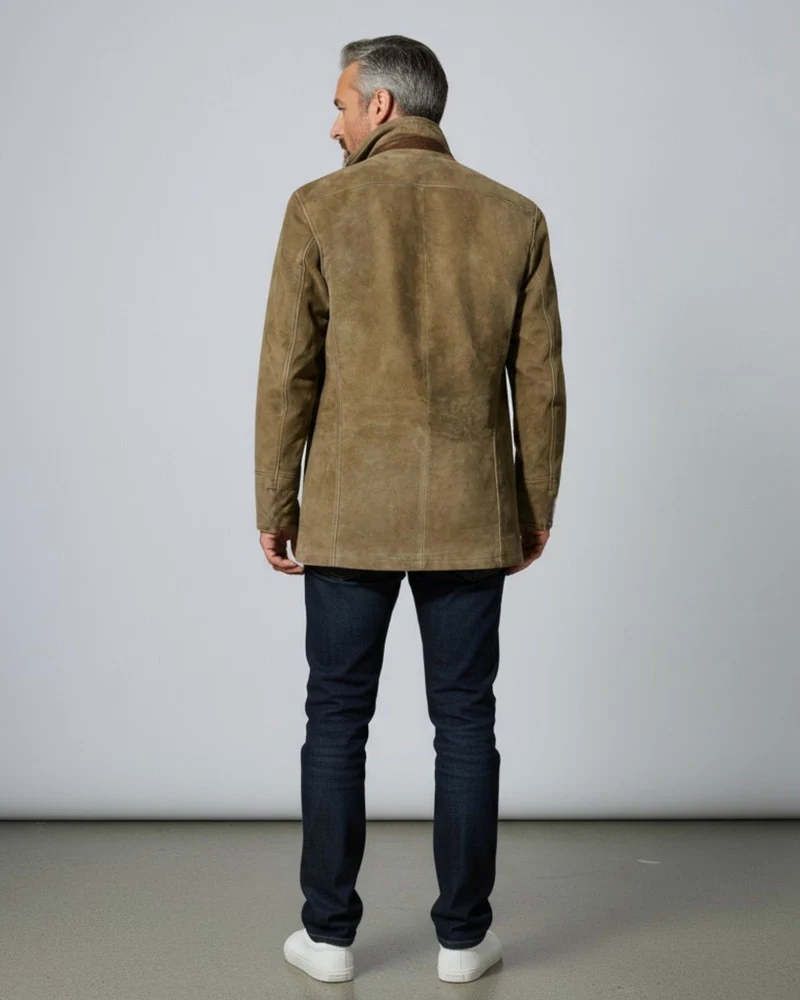Jacke für Herren mit Reißverschluss-Stehkragen im Blazer-Stil