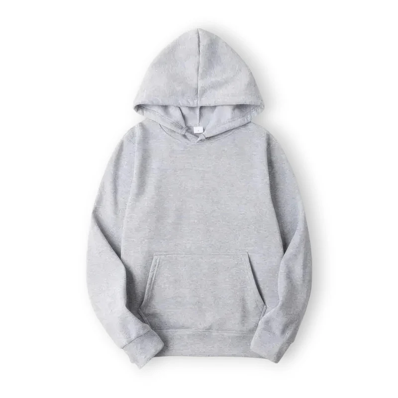 Basic Hoodie für Damen mit Kapuze und Kordelzug einfarbig