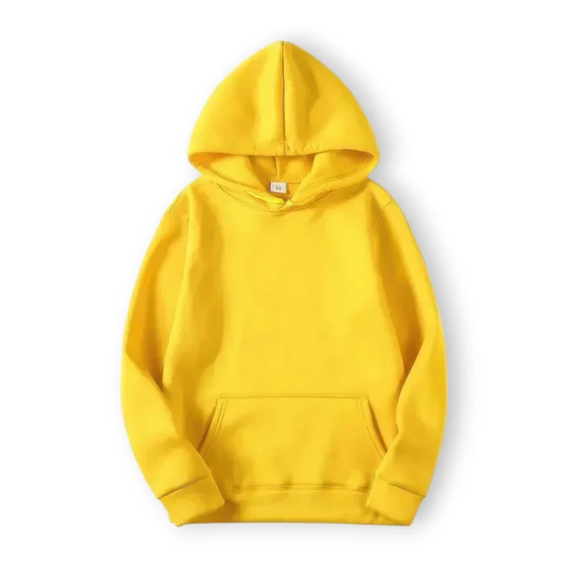 Basic Hoodie für Damen mit Kapuze und Kordelzug einfarbig
