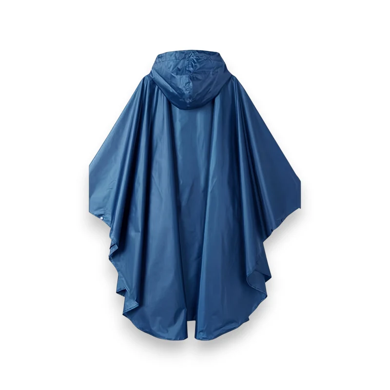 Wasserdichter Leicht-Regenponcho mit Kapuze
