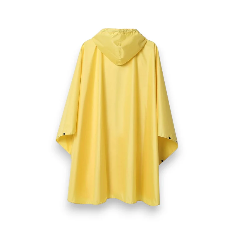 Wasserdichter Leicht-Regenponcho mit Kapuze