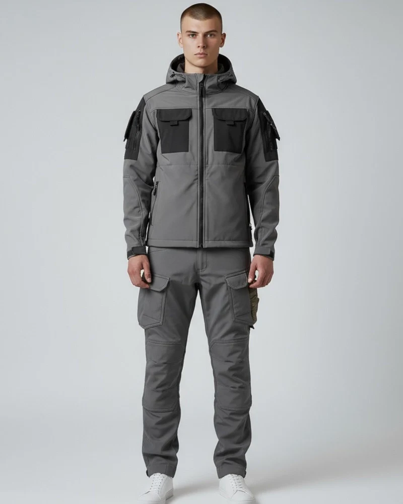 Zweiteiliges Herren-Set im Cargo-Stil