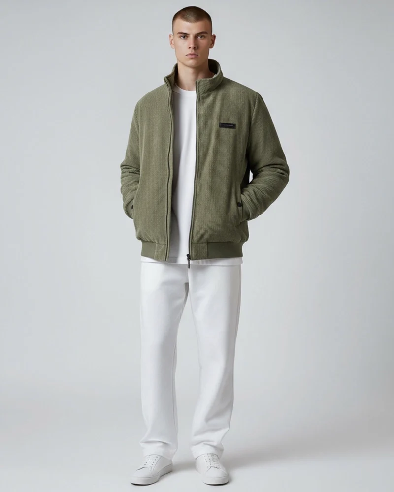 Blouson für Herren mit Stehkragen und warmem Innenfutter
