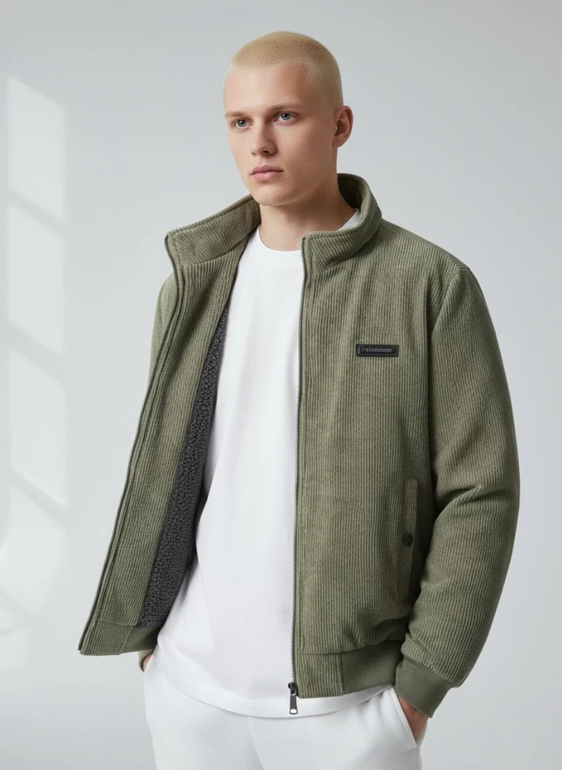 Blouson für Herren mit Stehkragen und warmem Innenfutter