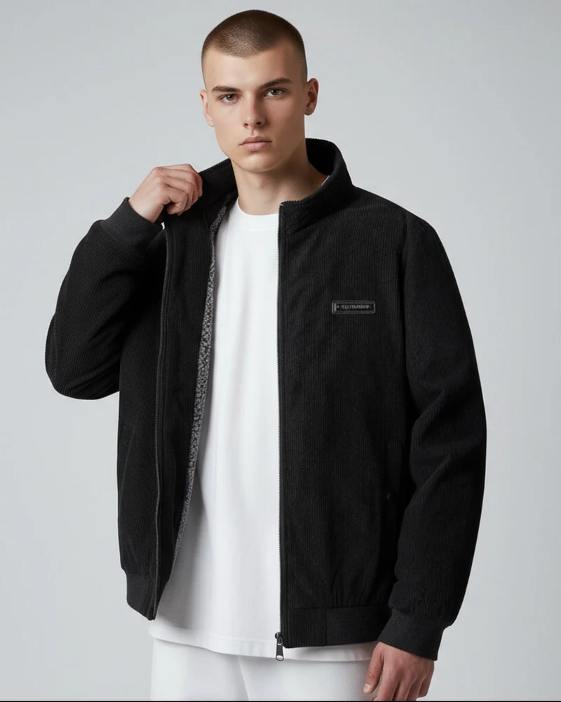 Blouson für Herren mit Stehkragen und warmem Innenfutter