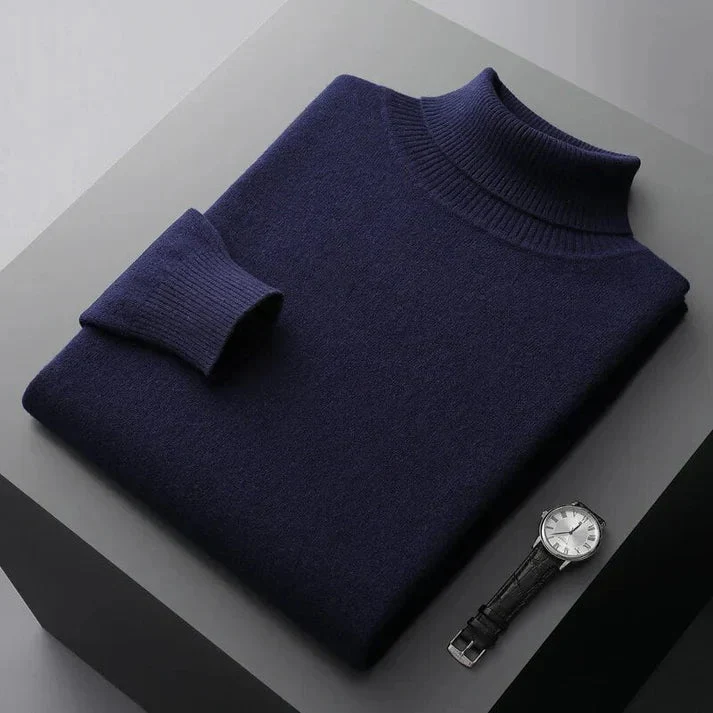 Basic Rollkragenpullover für Herren | Unifarbenes Design