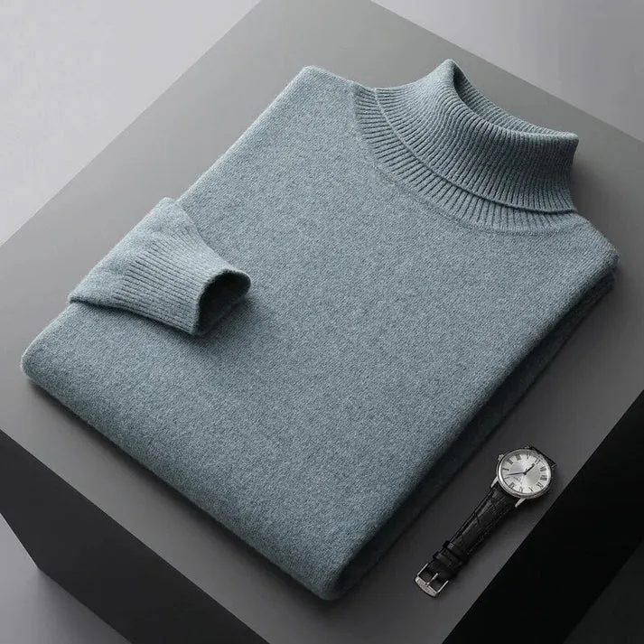 Basic Rollkragenpullover für Herren | Unifarbenes Design