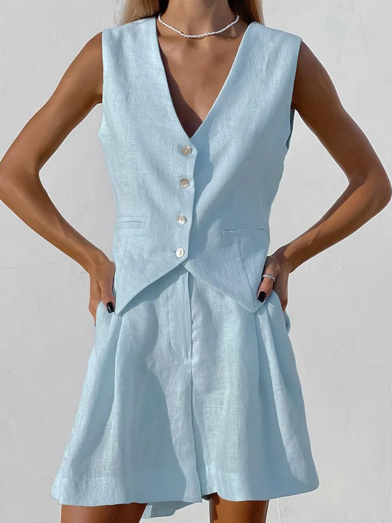 Sophia | Luftiges zweiteiliges Sommerkleid-Set
