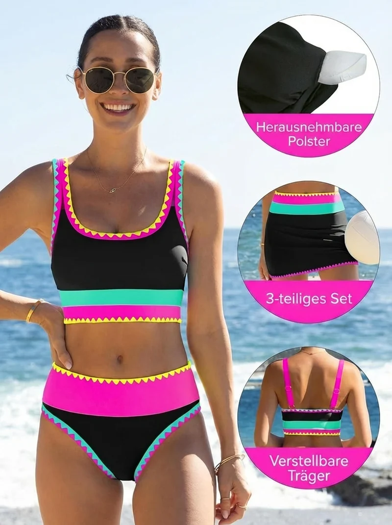 Lucy | Bauchfrei Bikini mit Sofort-Effekt