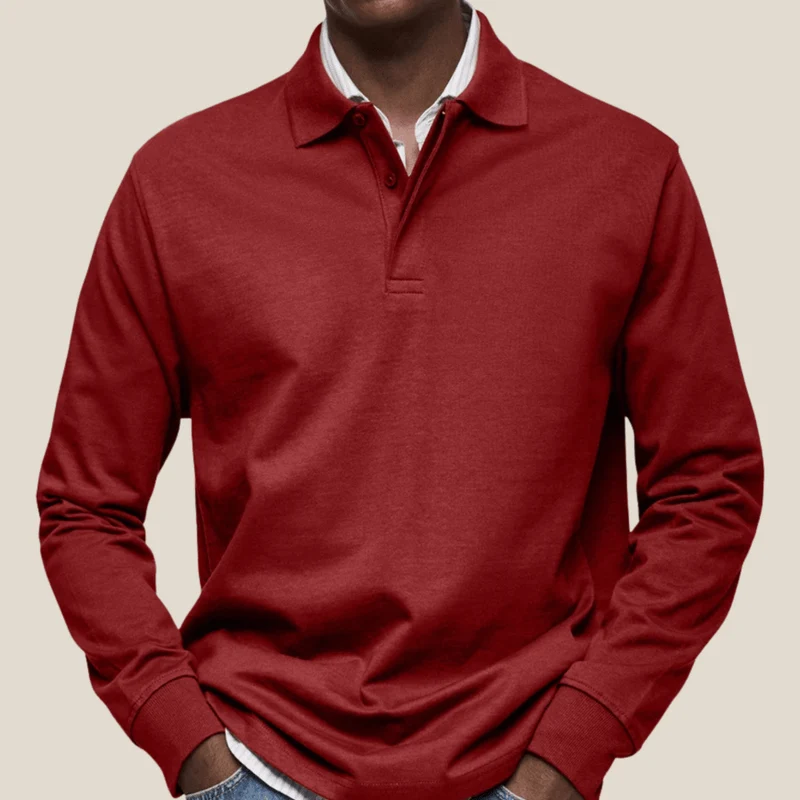 Serra™ - Luxuriöses Langarm-Poloshirt