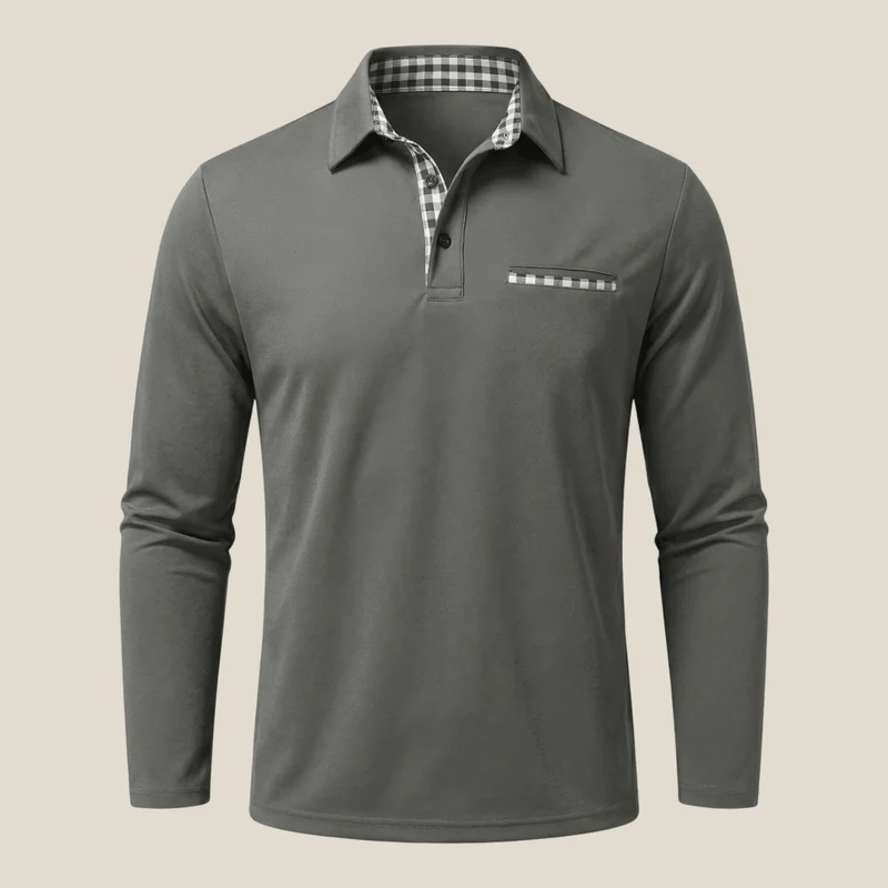 Hugo™ – Langarm-Poloshirt, Dezente Eleganz für den Winter
