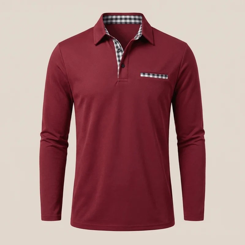 Hugo™ – Langarm-Poloshirt, Dezente Eleganz für den Winter