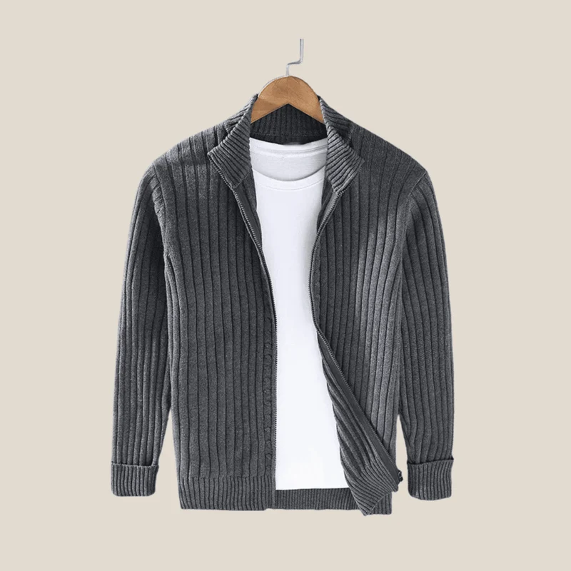 Massimo™ - Luxuriöser Herren-Cardigan aus edlem Baumwollstoff