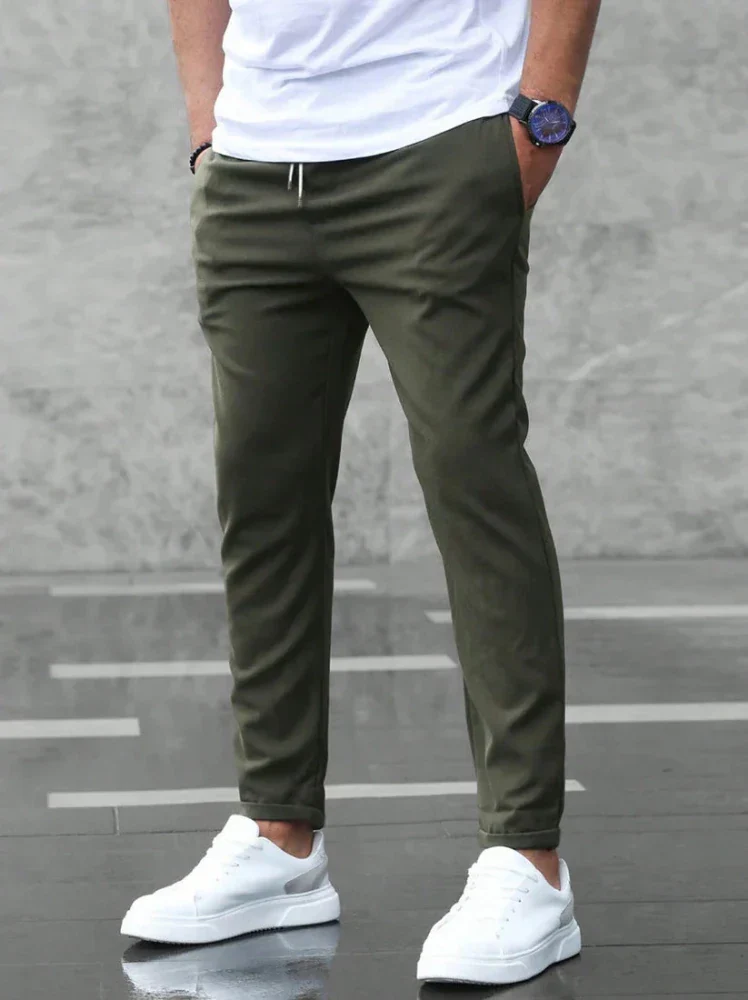 Léo™ – Elegante Slim-Fit-Hose mit Komfortbund und Kordelzug