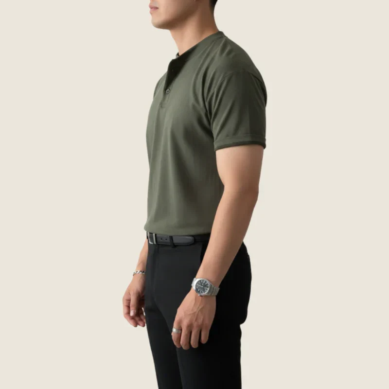 Klaus | Herren Henley Shirt Minimalistisch Sommer – Henley Shirt Herren 2026
