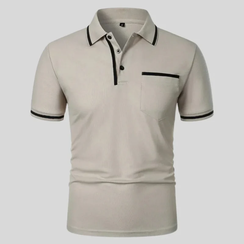 Markus | Herren Poloshirt Kontrast Taschen Alltag – Polo Taschen Kontrast 2026