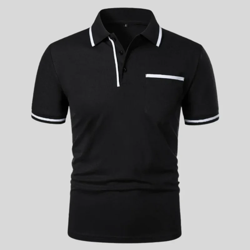 Markus | Herren Poloshirt Kontrast Taschen Alltag – Polo Taschen Kontrast 2026