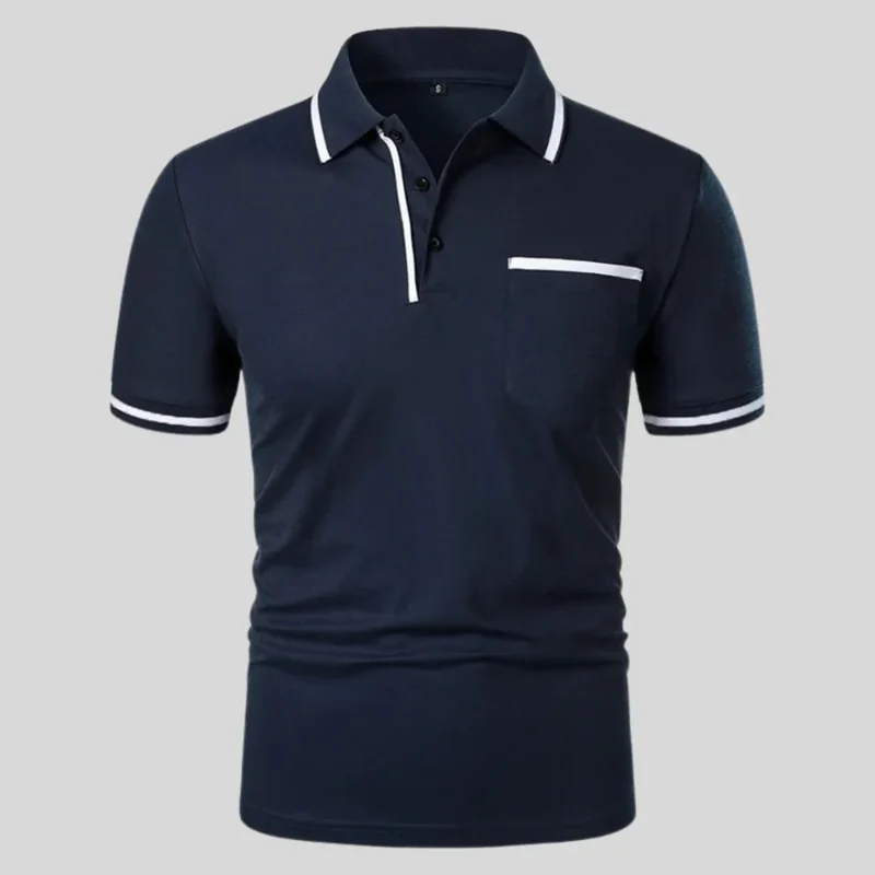 Markus | Herren Poloshirt Kontrast Taschen Alltag – Polo Taschen Kontrast 2026
