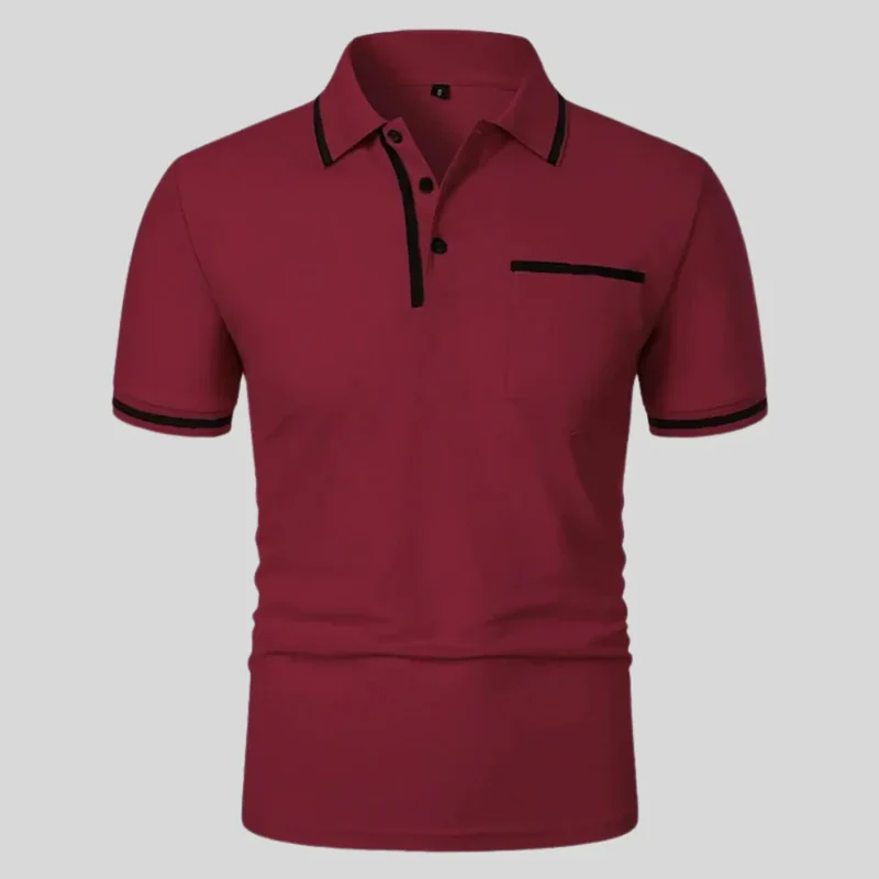 Markus | Herren Poloshirt Kontrast Taschen Alltag – Polo Taschen Kontrast 2026