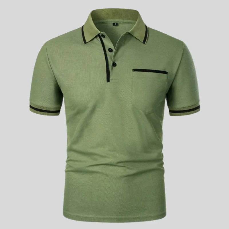 Markus | Herren Poloshirt Kontrast Taschen Alltag – Polo Taschen Kontrast 2026