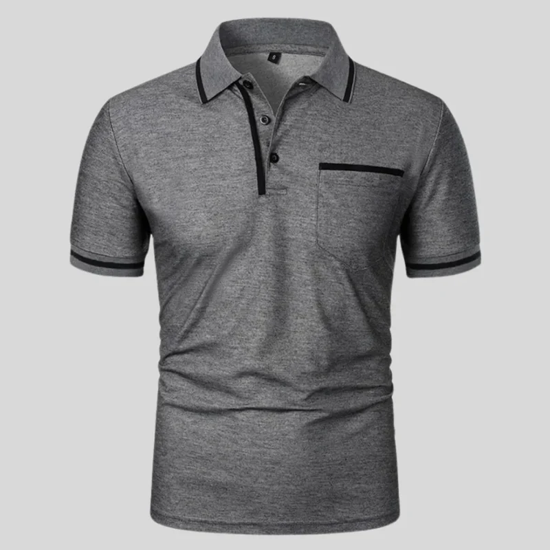 Markus | Herren Poloshirt Kontrast Taschen Alltag – Polo Taschen Kontrast 2026