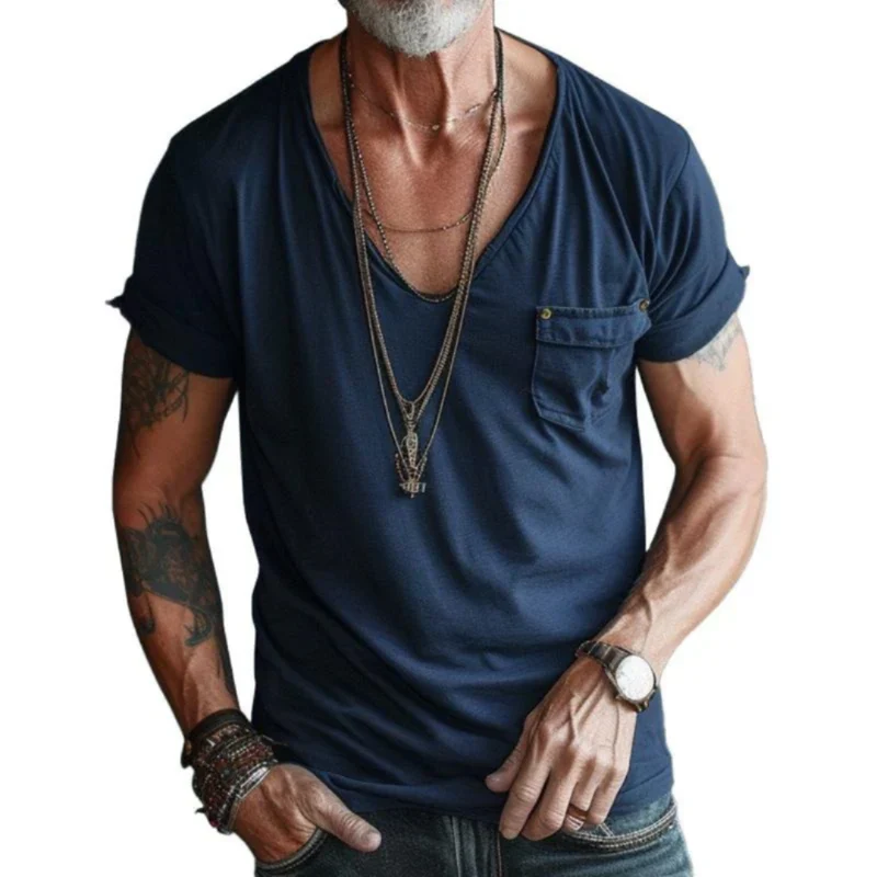Tim | Herren T-Shirt mit Taschen Alltag – Herren Shirt Taschen Casual 2026