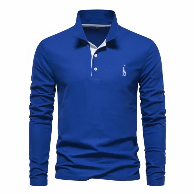 Noah | Herren Poloshirt Langarm Kontrast Alltag – Kontrast Polo Langarm 2026