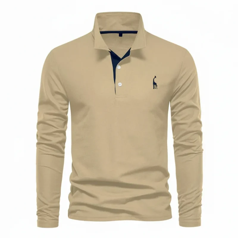 Noah | Herren Poloshirt Langarm Kontrast Alltag – Kontrast Polo Langarm 2026