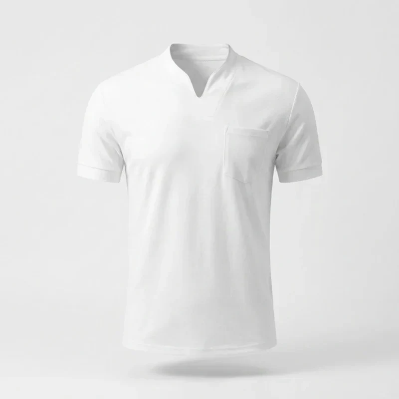 Bjarne | Herren T-Shirt V-Ausschnitt Schlicht Freizeit – V-Neck Shirt Herren 2026