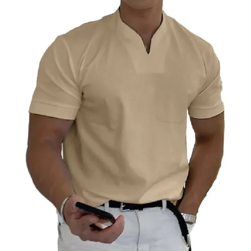 Bjarne | Herren T-Shirt V-Ausschnitt Schlicht Freizeit – V-Neck Shirt Herren 2026