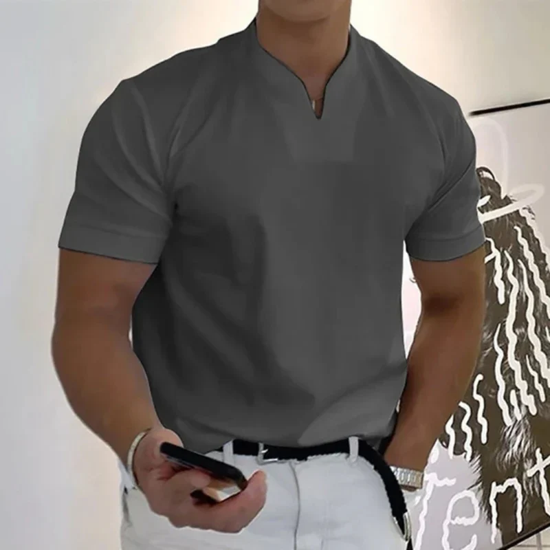 Bjarne | Herren T-Shirt V-Ausschnitt Schlicht Freizeit – V-Neck Shirt Herren 2026