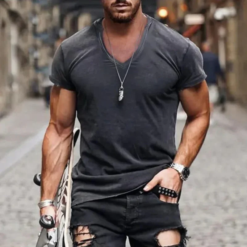 Kai | Herren T-Shirt V-Ausschnitt Sommer – V-Neck T-Shirt Herren Sommer 2026