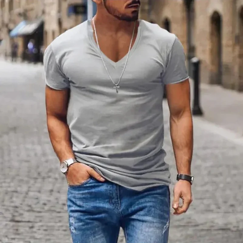 Kai | Herren T-Shirt V-Ausschnitt Sommer – V-Neck T-Shirt Herren Sommer 2026