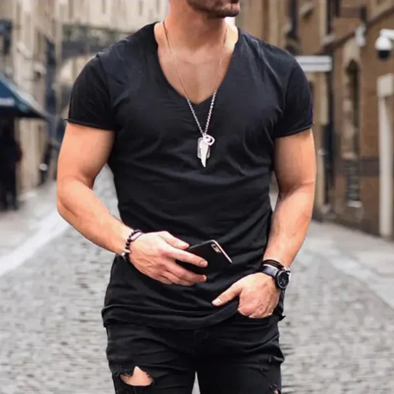 Kai | Herren T-Shirt V-Ausschnitt Sommer – V-Neck T-Shirt Herren Sommer 2026