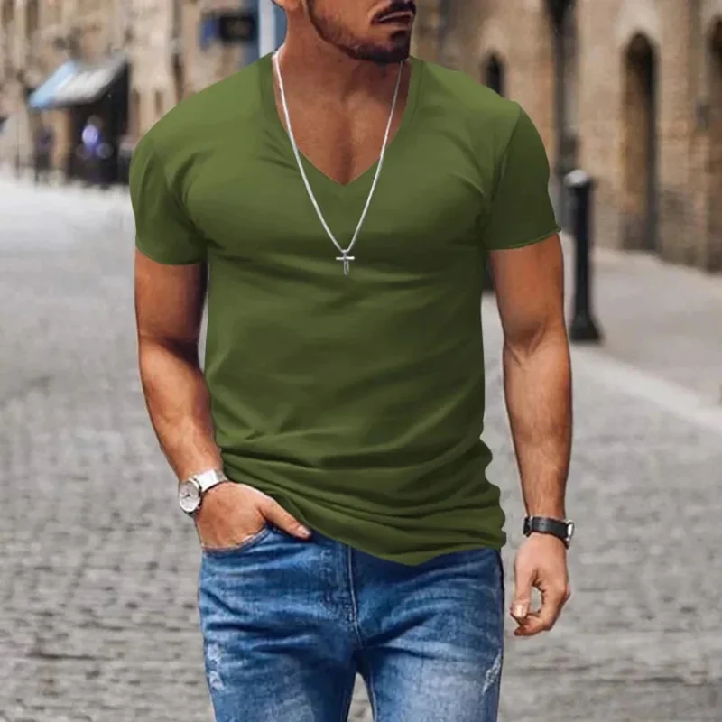 Kai | Herren T-Shirt V-Ausschnitt Sommer – V-Neck T-Shirt Herren Sommer 2026