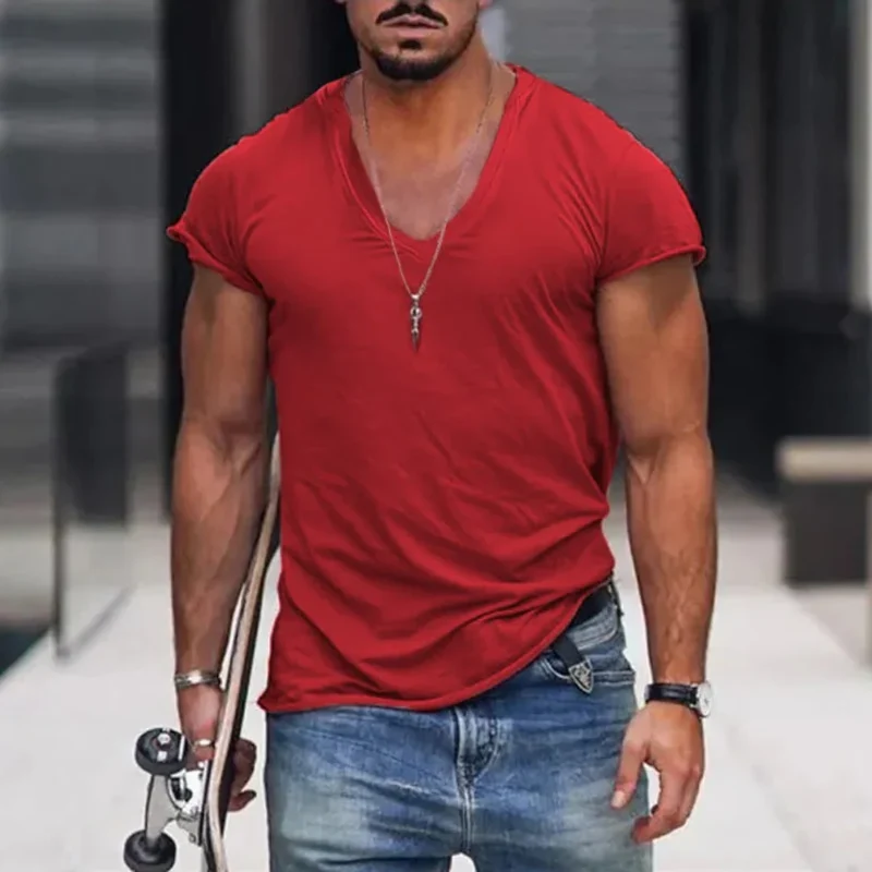 Kai | Herren T-Shirt V-Ausschnitt Sommer – V-Neck T-Shirt Herren Sommer 2026