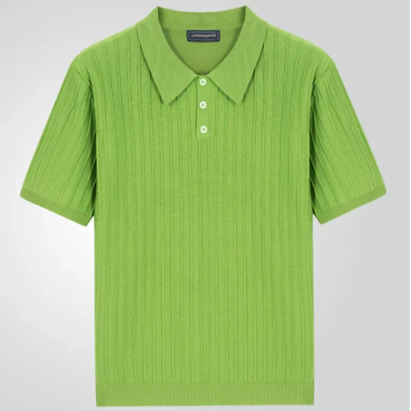 Leo | Herren Poloshirt Strickoptik Sommer – Strick Polo Herren Sommer 2026
