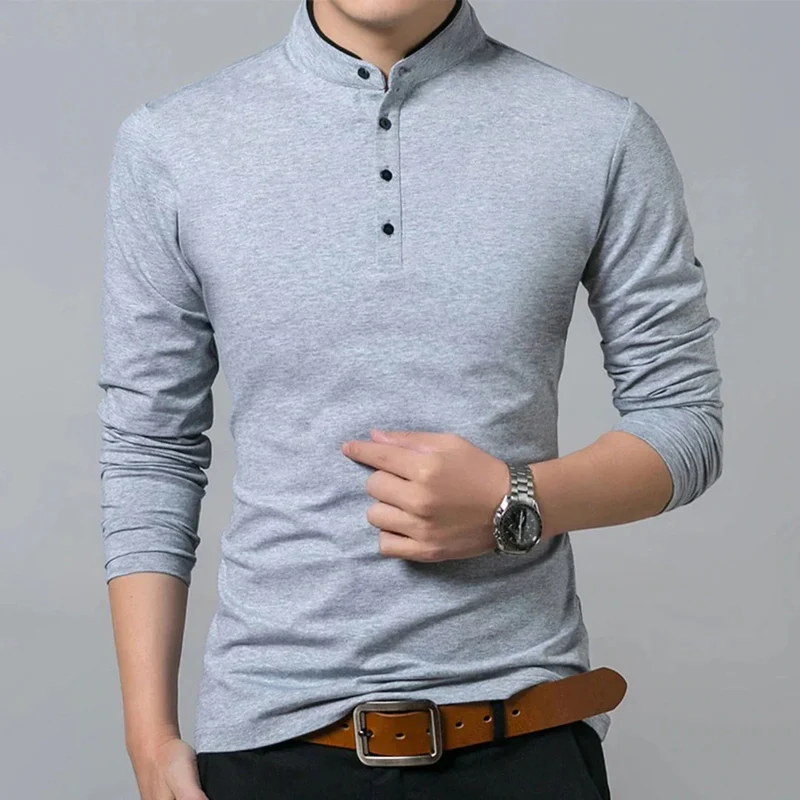 Tobi | Herren Henley Shirt Freizeit Schlicht – Schlichtes Henley Herren 2026