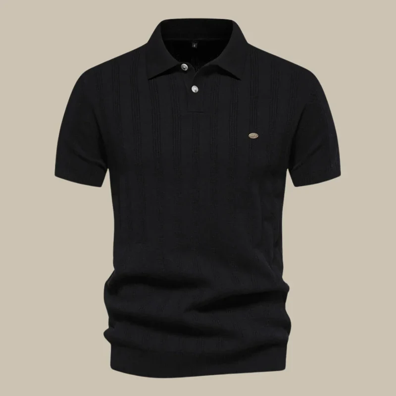 Jake | Herren Poloshirt Strickoptik Sommer – Strick Polo Sommer Herren 2026