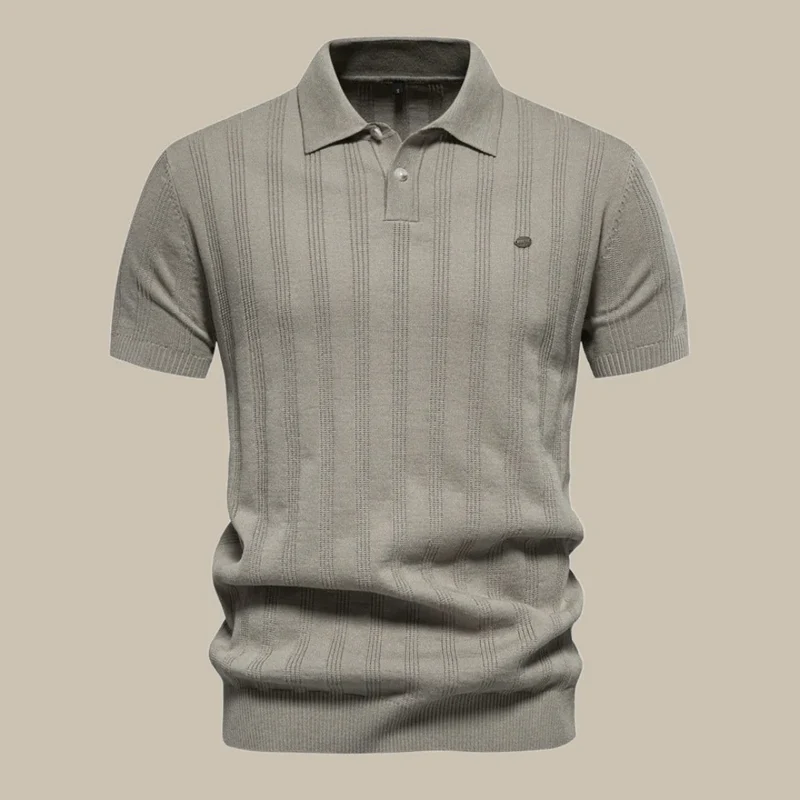Jake | Herren Poloshirt Strickoptik Sommer – Strick Polo Sommer Herren 2026