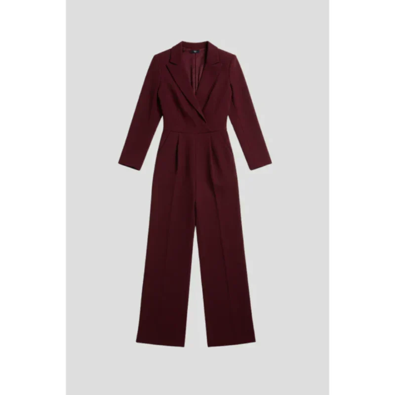 Katja | Damen Jumpsuit Abend mit Gürtel Schlicht – Elegant Overall Gürtel 2026