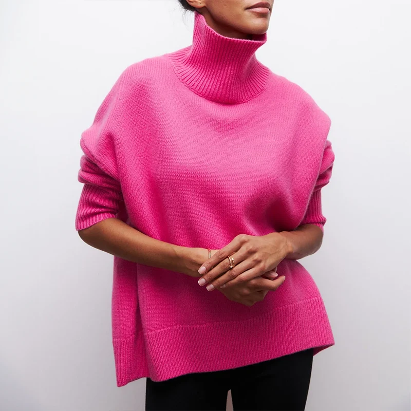 Amelia | Eleganter Strick-Dolcevita-Pullover