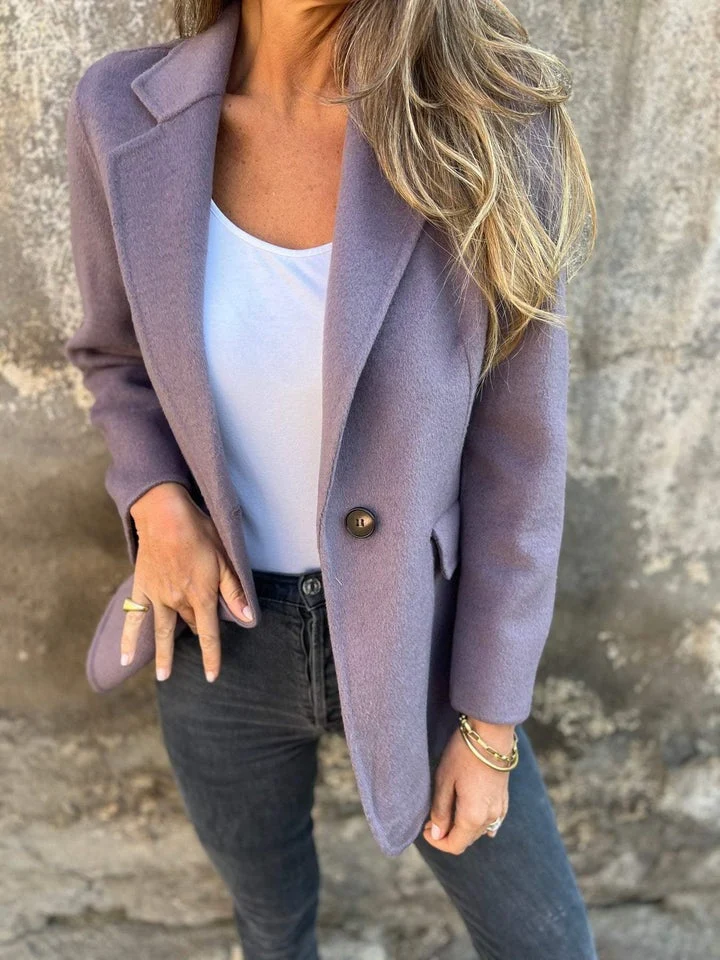 ROSIE | Lässige Jacke mit langen Ärmeln und Revers