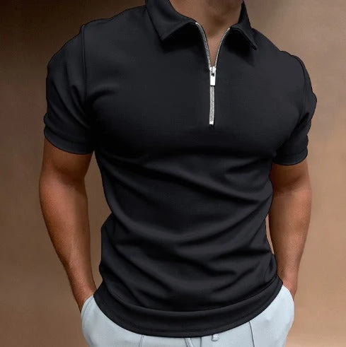 Poloshirt mit Reißverschluss