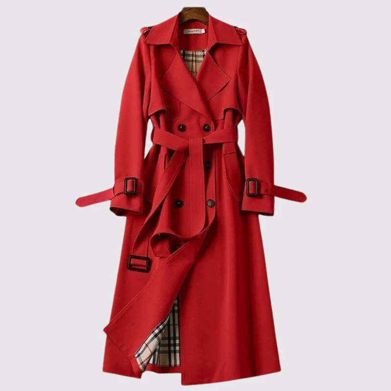 Marena | Eleganter Trenchcoat im zeitlosen Stil mit Gürtel