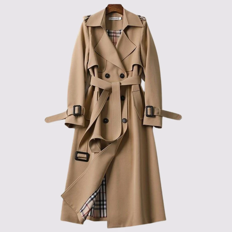 Marena | Eleganter Trenchcoat im zeitlosen Stil mit Gürtel